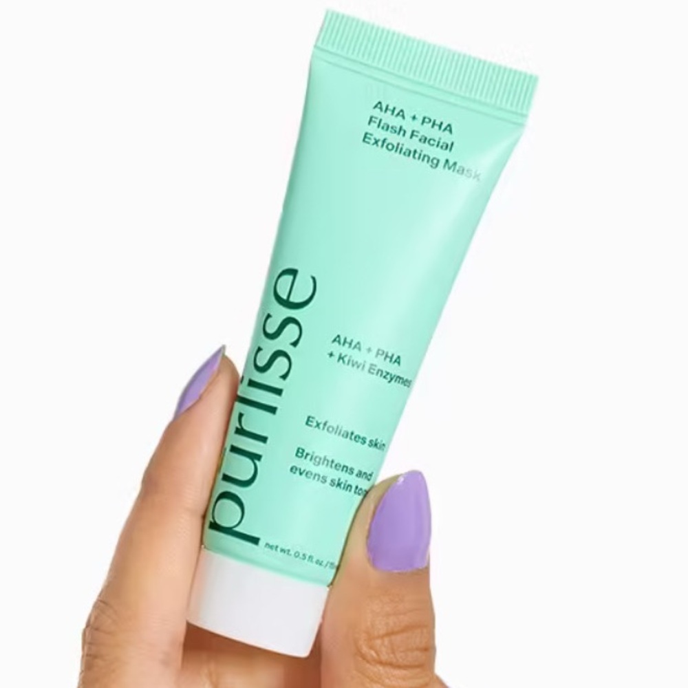Purlisse AHA + PHA Exfoliating Mask in Light Green
